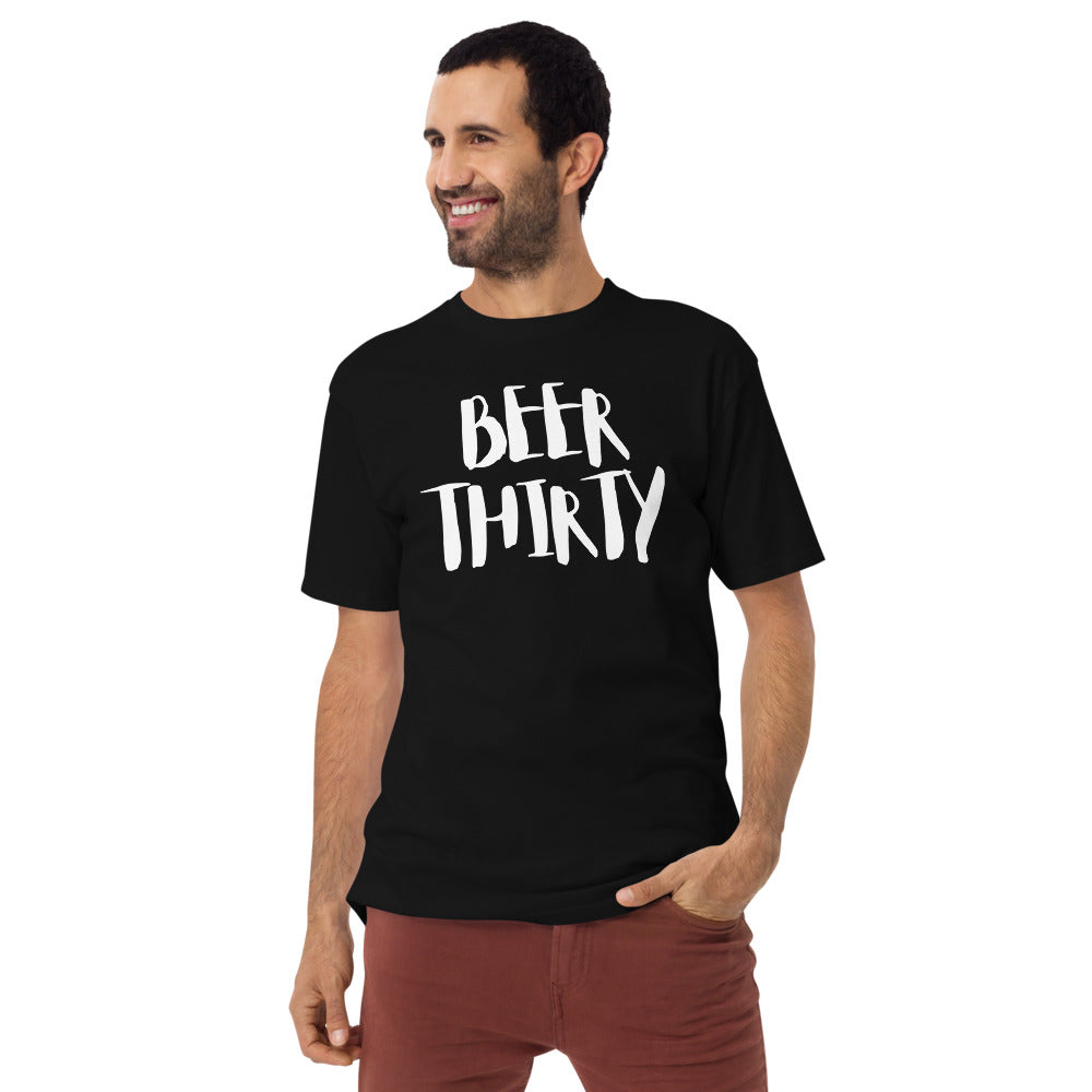 Beer Thirty Men’s premium heavyweight tee